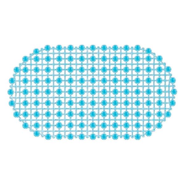 Изображение товара Коврик для ванной PRIMILA 68х39см Молекулы овальный голубой