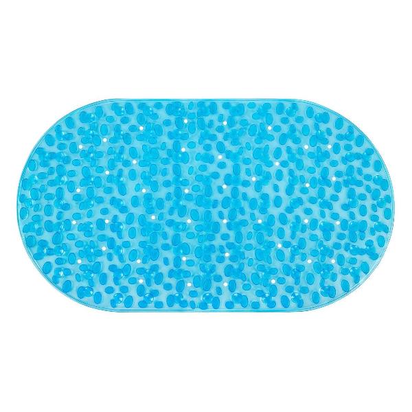 Изображение товара Коврик для ванной PRIMILA 69х40см Камешки овальный голубой