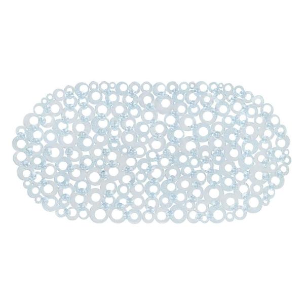 Изображение товара Коврик для ванной PRIMILA 69х35см Кольца овал прозрачный