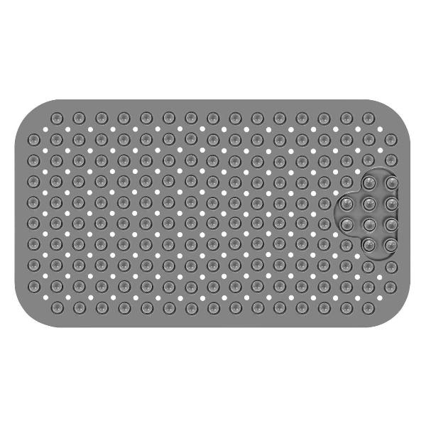 Изображение товара Коврик для ванной PRIMILA с теркой д/ступней 70х40см серый