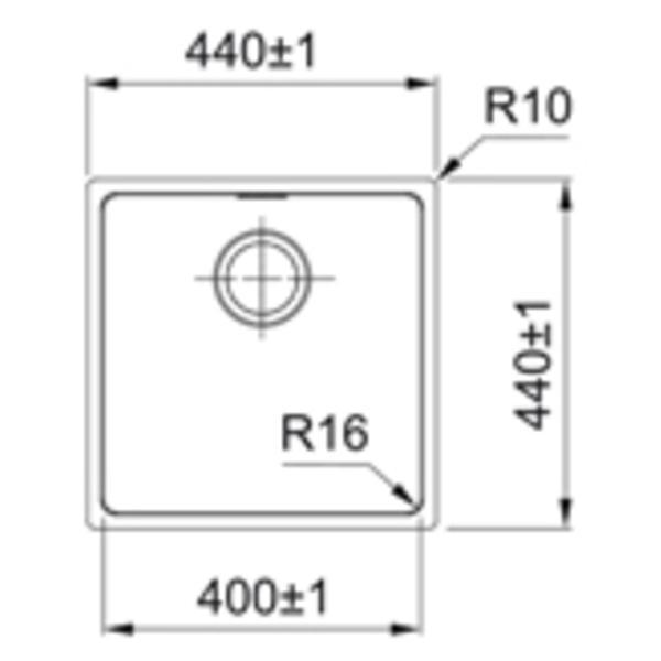 Изображение товара Мойка кухонная Franke FEX 110-40 