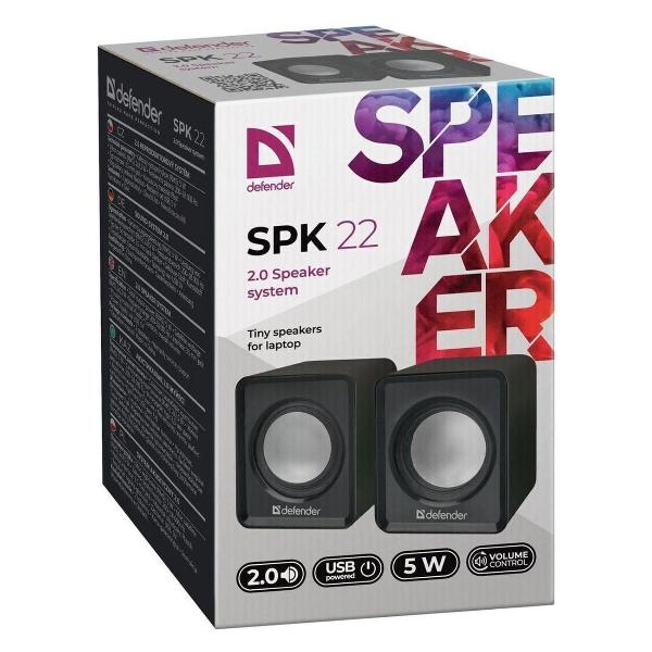 Изображение товара Колонки компьютерные Defender SPK 22 (65503) Black