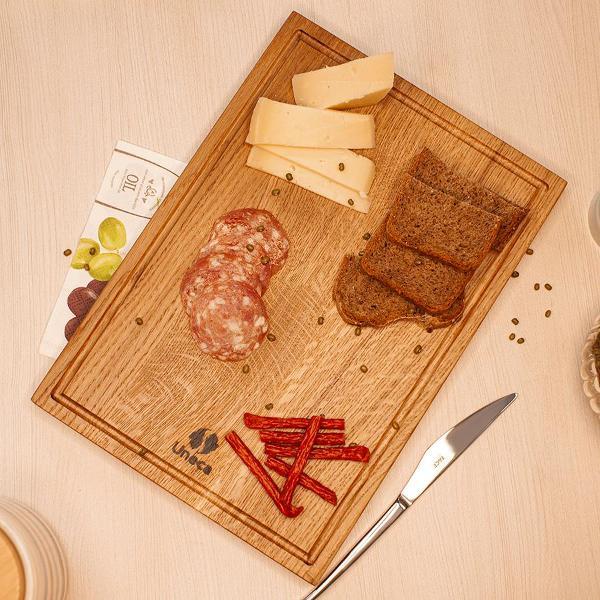 Изображение товара Доска разделочная Uneca 30х21 дерево дуб ДЧ-016/1