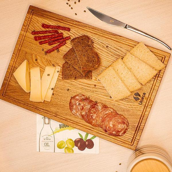 Изображение товара Доска разделочная Uneca Uneca Доска разделочная 37х25 дерево дуб ДЧ-018/1