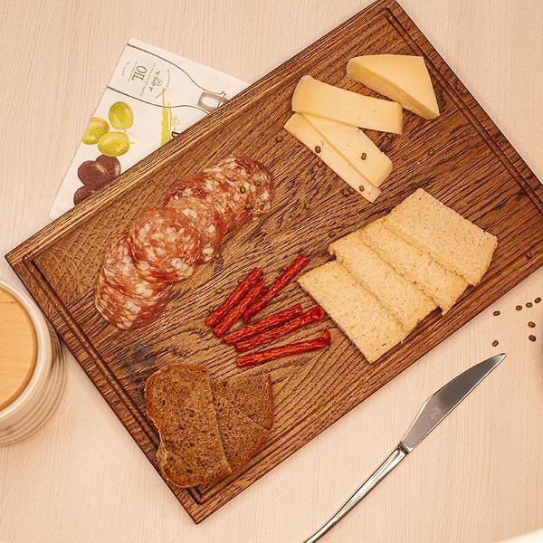 Изображение товара Доска разделочная Uneca Uneca Доска разделочная 37х25 дерево дуб ДЧ-018/2