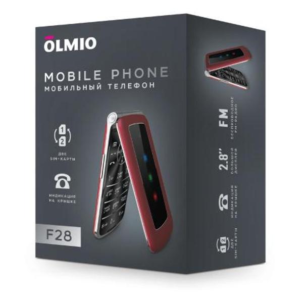 Изображение товара Мобильный телефон Olmio OLM-F28-BLACK