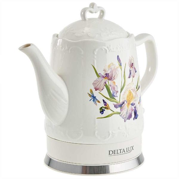 Изображение товара Электрочайник Delta Lux DE-1012 белый