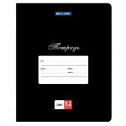 Изображение товара Тетрадь Brauberg ДЭК 18л. КОМПЛЕКТ 10шт  КЛАССИКА, линия, обложка картон, ЧЕРНАЯ, 107087