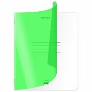 Изображение товара Тетрадь Brauberg ДЭК обложка пластик (НЕОН) А5 48л.скоба,клетка,КОМПЛ 4шт, Smart Cover,ЗЕЛЕНАЯ,405065