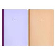 Изображение товара Тетрадь Brauberg ДЭК А4 96л. КОМПЛЕКТ 2 шт.  на сшивке с корешком, клетка, Minimal, 405295