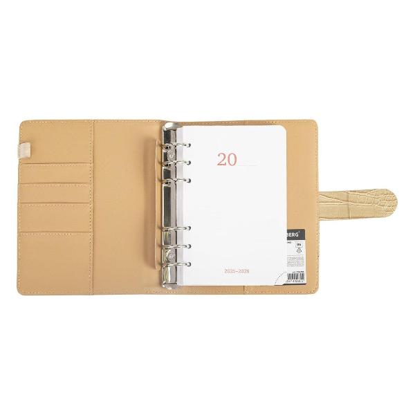 Изображение товара Тетрадь Brauberg B6 150x190мм Comodo, под кожу, 160л, бежевый, 116206