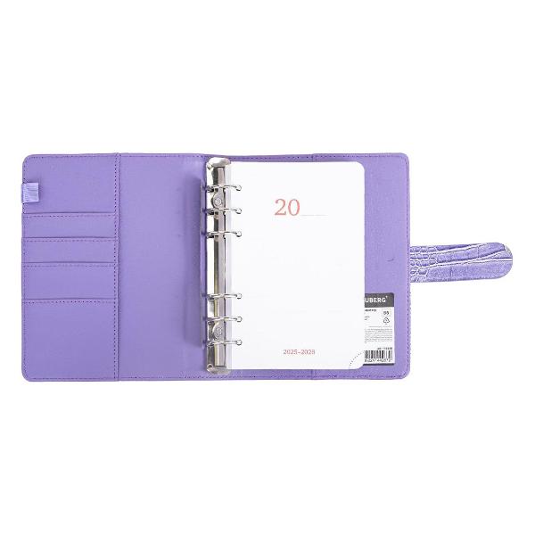 Изображение товара Тетрадь Brauberg B6 150x190мм Comodo, под кожу, 160л, сиреневый, 116208