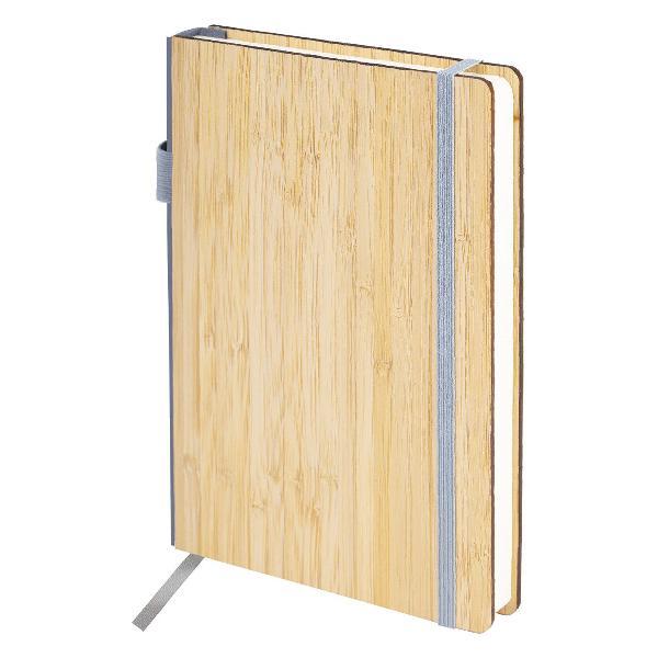 Изображение товара Тетрадь Brauberg А5 145х213мм Bamboo, резинка, держатель, 160л, бамбук, 117137