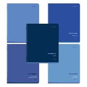 Изображение товара Тетрадь Brauberg ДЭК А5 48л. КОМПЛЕКТ 5 шт.  скоба, клетка, SoftTouch, КЛАССИКА BLUE, 404913