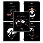 Изображение товара Тетрадь Brauberg ДЭК А5 48л. КОМПЛЕКТ 5 шт. скоба, клетка, TWIN-лак, МЕМЫ, 404937