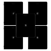 Изображение товара Тетрадь Brauberg ДЭК А5 48л. КОМПЛЕКТ 5 шт.  скоба, клетка, SoftTouch, GLOOM, 404964