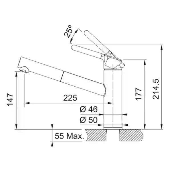 Изображение товара Смеситель Franke Orbit белый