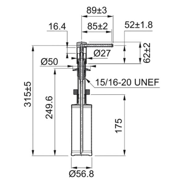 Изображение товара Дозатор для жидкого мыла Franke Comfort оникс