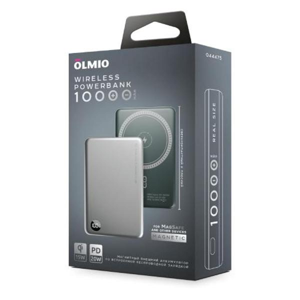 Изображение товара Портативный аккумулятор для смартфона Olmio QM-16, 10000mAh, silver