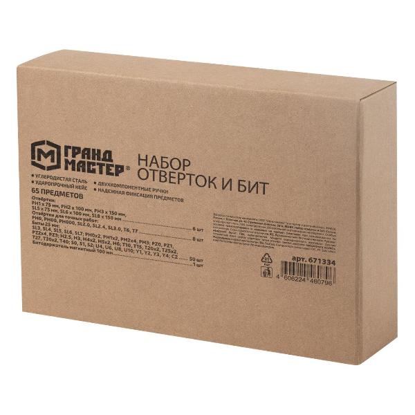 Изображение товара Набор ручного инструмента Грандмастер 671334