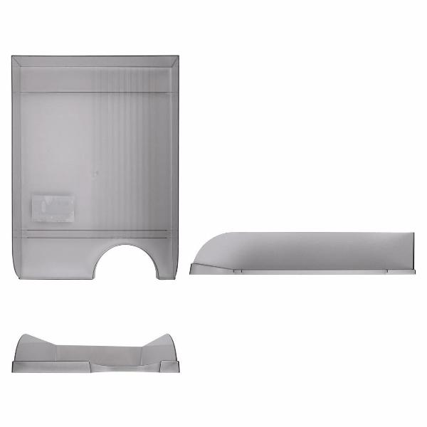 Изображение товара Лоток канцелярский Brauberg 350х253х65 мм, серый, 238348