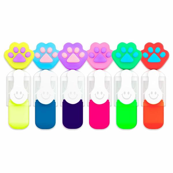 Изображение товара Текстовыделитель Brauberg Funster Лапки Неон 6 Цветов