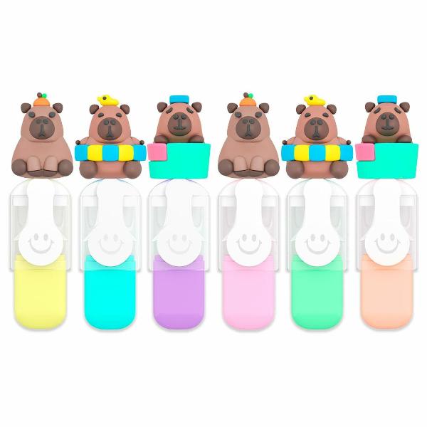 Изображение товара Текстовыделитель Brauberg Funster Капибары Пастель 6 Цв