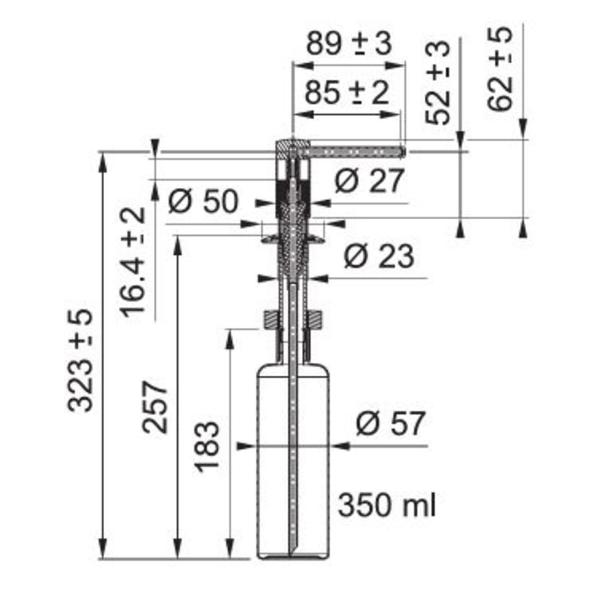Изображение товара Дозатор для жидкого мыла Franke Comfort нержавеющая сталь