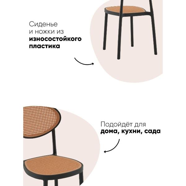 Изображение товара Стул Stool Group Junie, пластиковый, чёрный