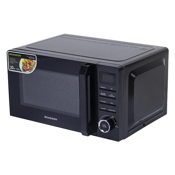 Изображение товара Микроволновая печь BRASSON MW2070D-8BL 20л 700ВТ черная