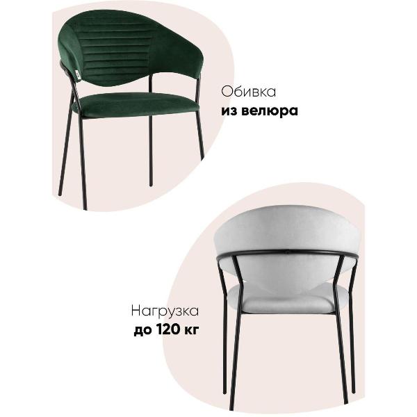 Изображение товара Стул Stool Group для кухни обеденный Алексис велюр винный