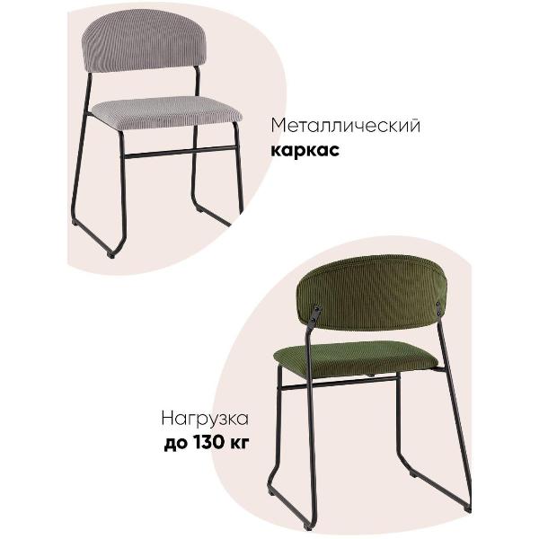 Изображение товара Стул Stool Group для кухни обеденный Loftys, зеленый