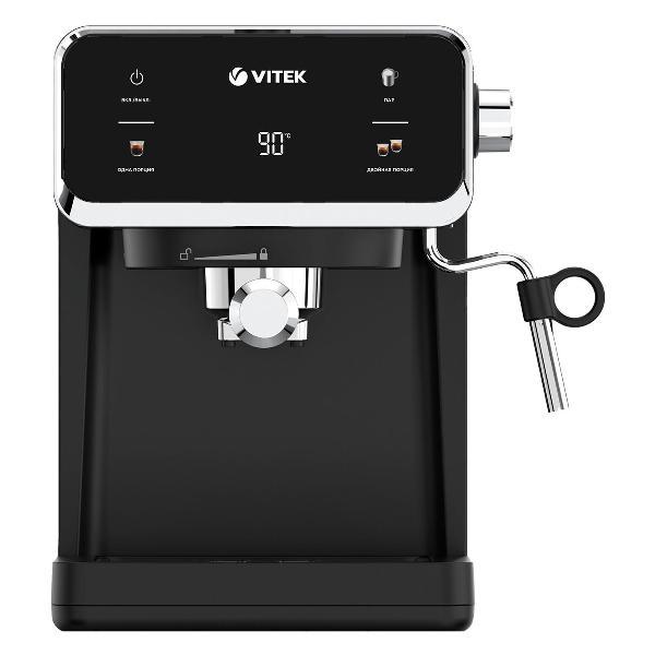 Изображение товара Кофемашина рожкового типа Vitek VT-1516, 1000 Вт, черный