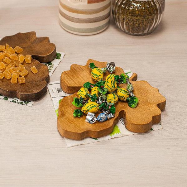 Изображение товара Декоративное блюдо Uneca для сервировки "Клён" ДРП-04/1