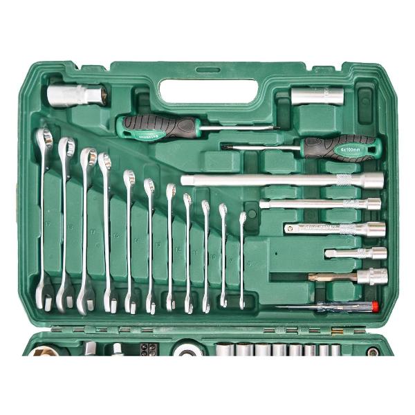 Изображение товара Набор ключей и головок Hauskrafter для ремонта 121 предмет