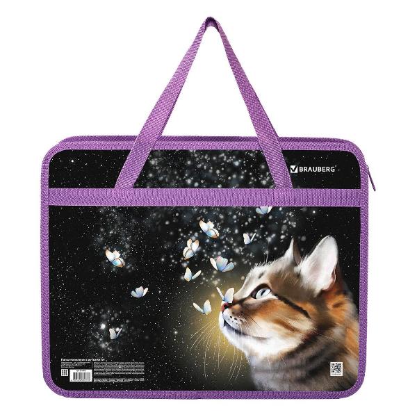 Изображение товара Папка Brauberg с ручками А4 Кот-мечта