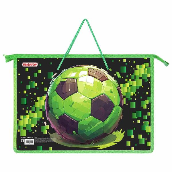 Изображение товара Папка Пифагор А4 ручка-шнурок offline