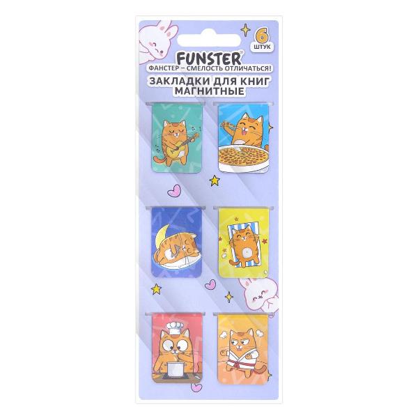 Изображение товара Закладка магнитная FUNSTER 35x25мм 12шт Яркий микс