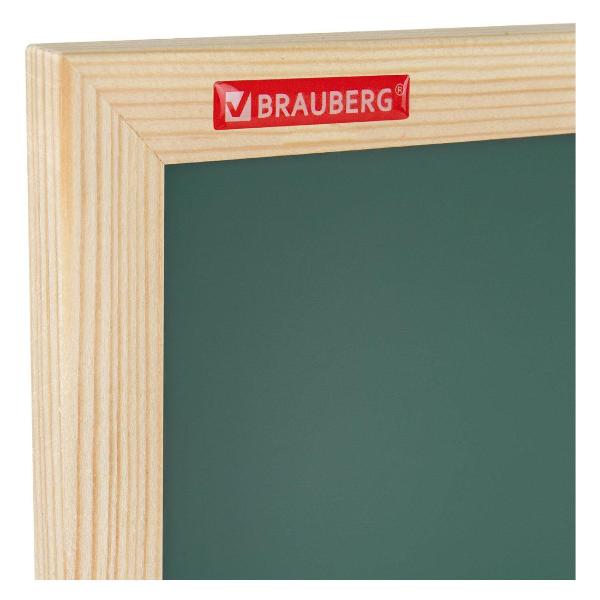Изображение товара Доска для записей Brauberg для мела магнитная BRG Wood 50х70см зеленая