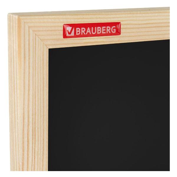 Изображение товара Доска для записей Brauberg для мела магнитная BRG Wood 50х70см черная