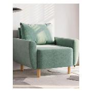 Изображение товара Кресло Правила мебели Аксель для отдыха дома, со съемной подушкой, на высоких ножках, 89х86х80 см, Бирюзовый, рогожка