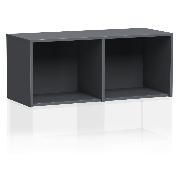 Изображение товара Антресоль Правила мебели Люсиль, 78.6х40.1х41.2 см, Графит (186950)