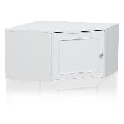 Изображение товара Антресоль Правила мебели Люсиль угловая, 75.5х75.5х41.2 см, Белый арктик (187046)