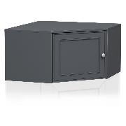 Изображение товара Антресоль Правила мебели Люсиль угловая, 75.5х75.5х41.2 см, Графит (187047)