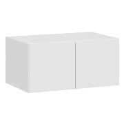 Изображение товара Антресоль Правила мебели Сеул 2 секции, 80.1х50.6х38.4 см, Белый текстурный (187280)