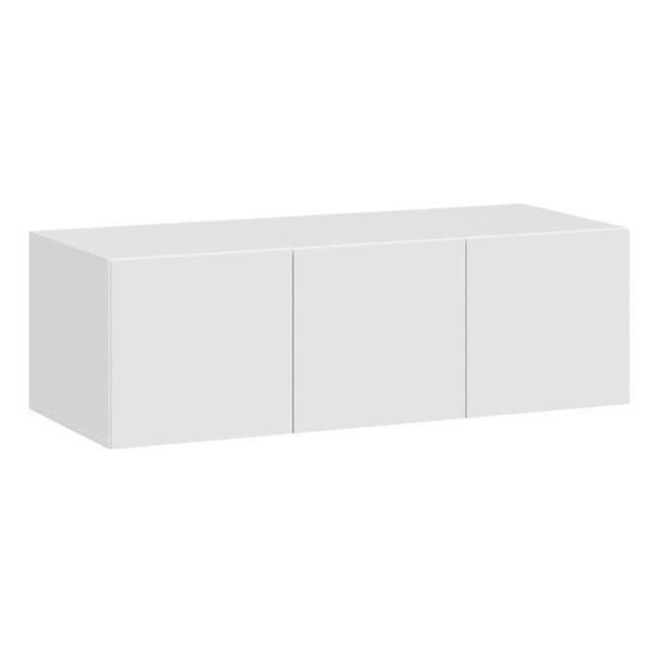 Изображение товара Антресоль Правила мебели Сеул 3 секции, 120.1х50.6х38.4 см, Белый текстурный (187283)