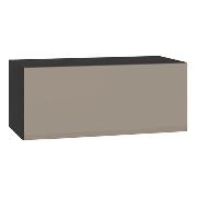 Изображение товара Шкаф Правила мебели Сидней с полками, с нажимным механизмом, с доводчиками, 84х41.3х34.8 см, Антрацит, Веллюто Капучино