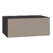 Изображение товара Шкаф Правила мебели Сидней с полками, с нажимным механизмом, с доводчиками, 84х57.3х34.8 см, Антрацит, Веллюто Капучино