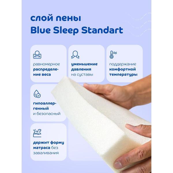 Изображение товара Матрас Blue Sleep 180х200 ортопедический пружинный анатомический Strike, 27 см