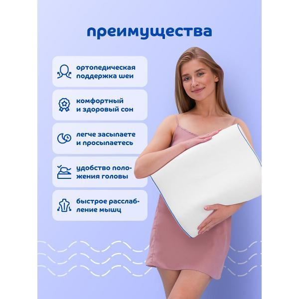 Изображение товара Подушка Blue Sleep ортопедическая для сна 36х46 с эффектом памяти Memory анатомическая